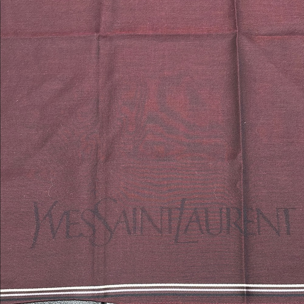 Yves Saint Laurent Deep Burgundy handkerchief